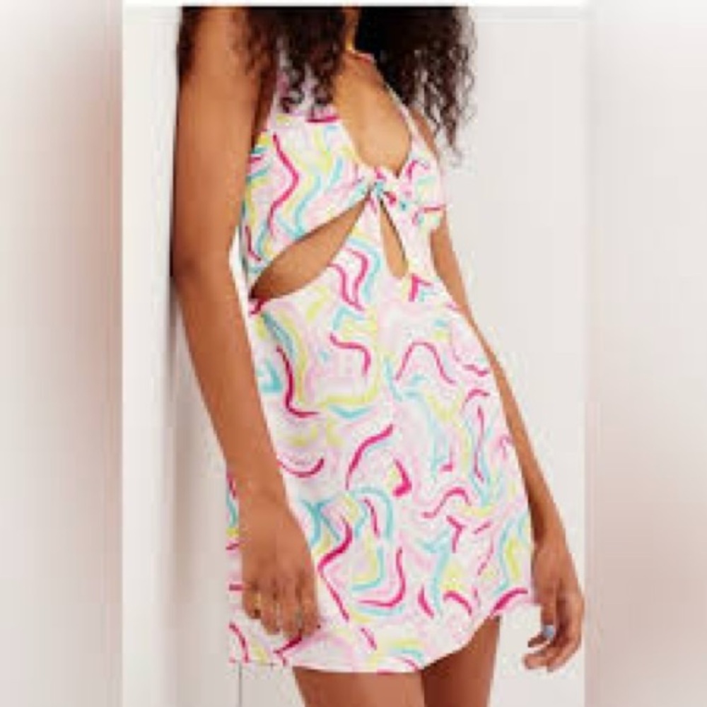 For Love And Lemons Palmer Multicolor Swirl Dress NWT